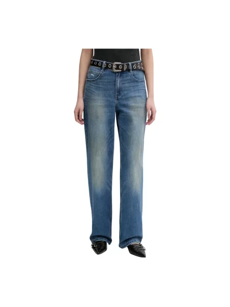 Jeansy straight leg Miss Sixty niebieskie