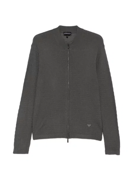 Cardigan Emporio Armani tricotate gri