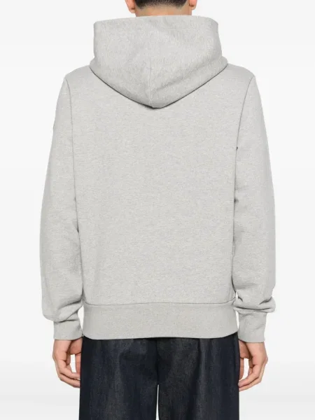 Hanorac cu glugă Moncler cu imagine gri