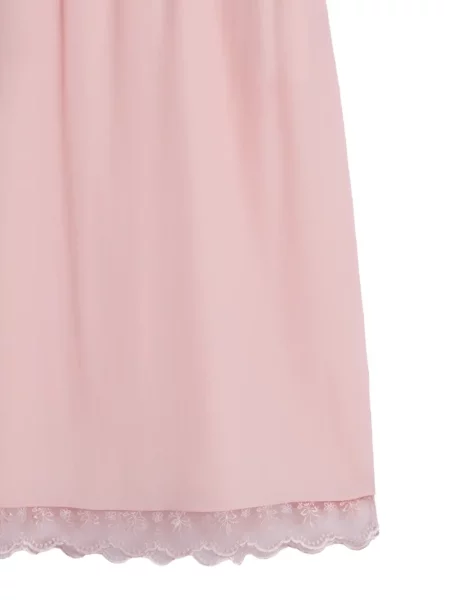 Fustă midi Simone Rocha din dantelă roz