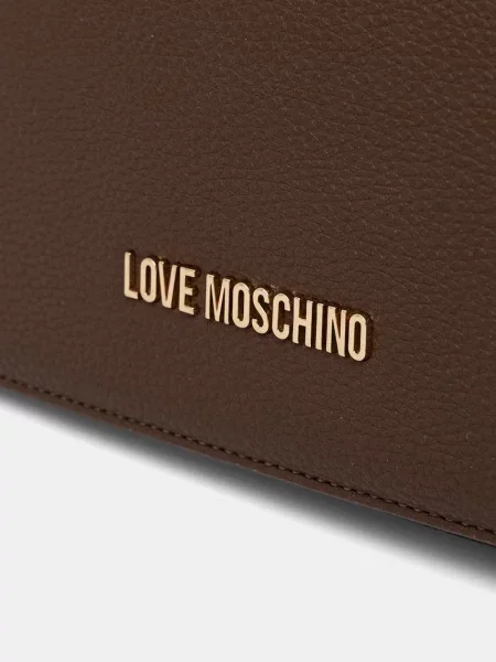 Кожаная сумка через плечо Love Moschino