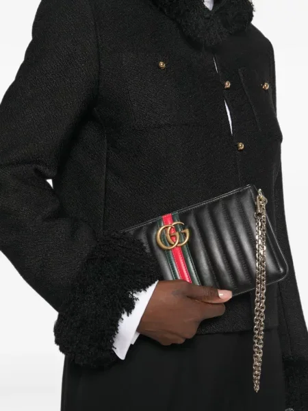 Geantă Gucci cu bretele negru