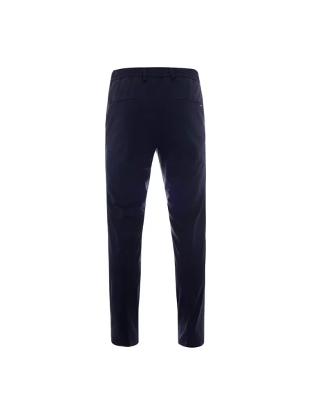 Spodnie garniturowe w kroju slim fit ze sznurkiem w talii model GENIUS' Boss granatowe