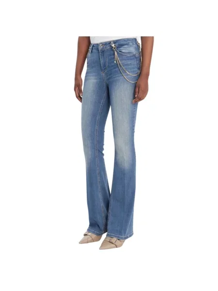 Jeansy dzwony Liu Jo dzwony niebieskie