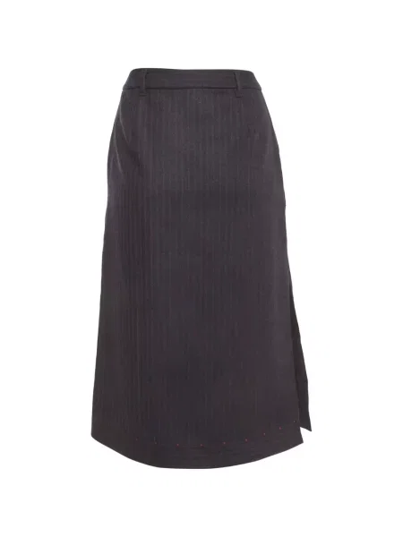 Fustă midi Weekend Max Mara cu dungi albastru