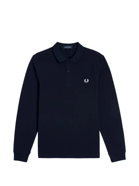 Lung tricou polo Fred Perry albastru
