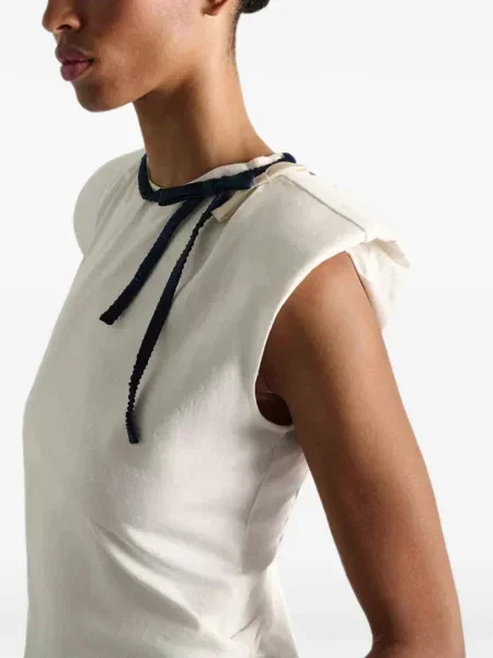 Top Dorothee Schumacher cu funde alb