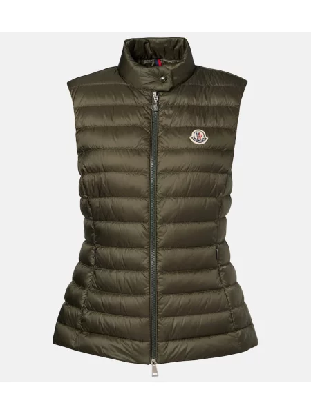 Vestă din puf Moncler verde