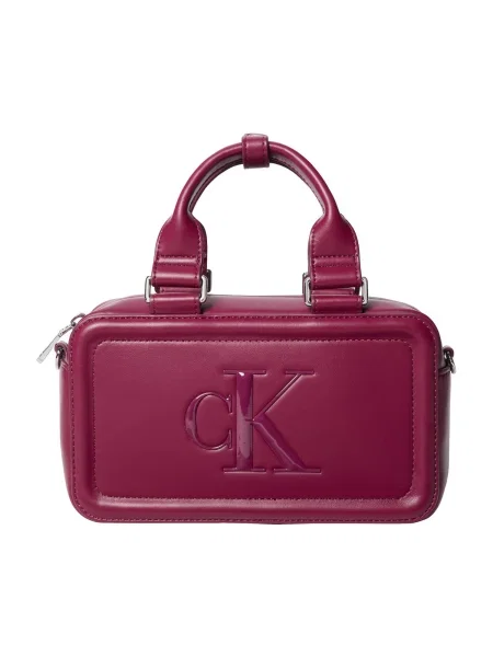 Calvin Klein Ročna torbica BOLD ELONGATED MINI jagoda rdeča