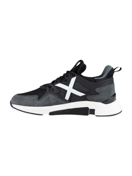 Sneakersy Munich zamszowe czarne