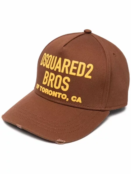 Șapcă Dsquared2 cu imagine maro