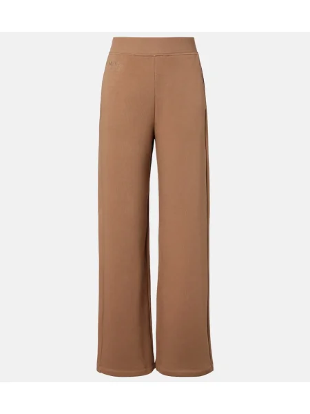 Spodnie dresowe S Max Mara z dżerseju beżowe
