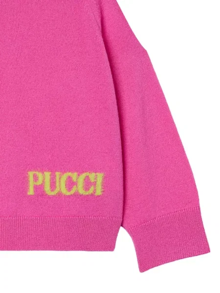 Sweter dziecięcy Pucci różowy