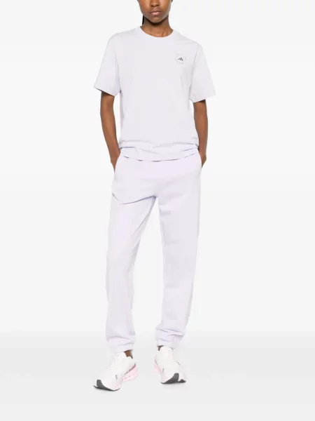 Běžecké stahovací šňůrka legíny Adidas s autogramem fialové