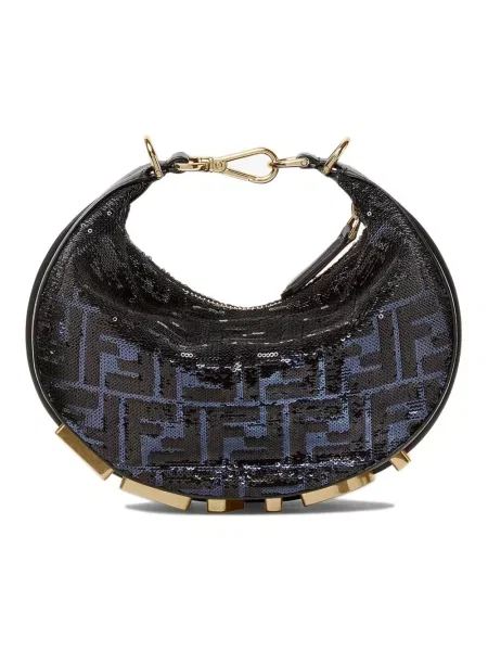 Mała mały torebka Fendi Fendigraphy niebieska