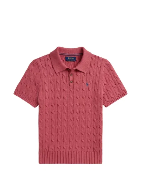 Koszulka polo dziecięca Polo Ralph Lauren różowa