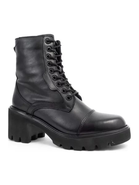 Buty do kostki Sergio Moretti skórzane czarne