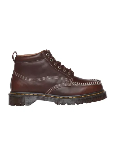 Botki Dr. Martens skórzane brązowe