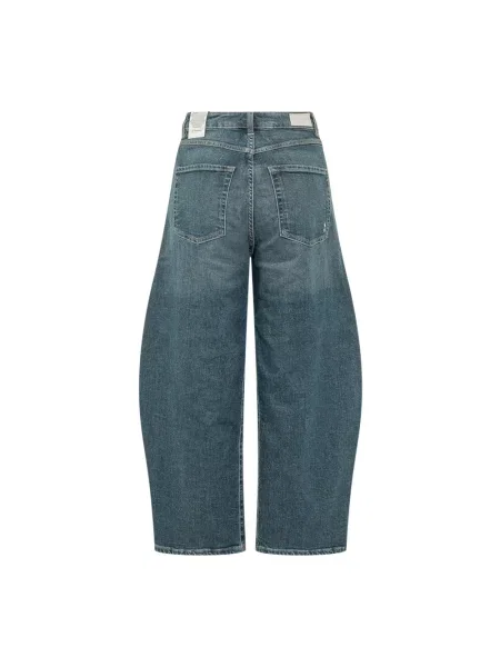 Szerokie jeansy Icon Denim niebieskie
