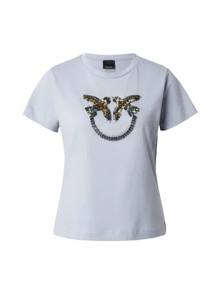 PINKO Tricou QUENTIN porumbel albastru