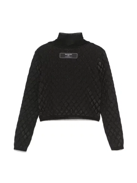 Sweter dziecięcy Balmain czarny