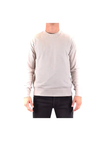 Dzianinowy sweter Paolo Pecora beżowy