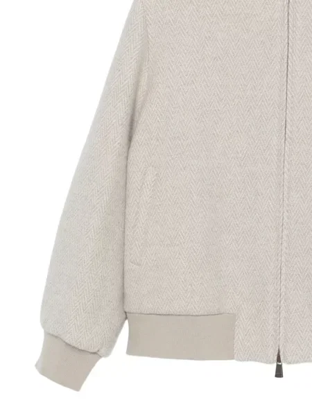 Geacă Colombo cu glugă cu model herringbone