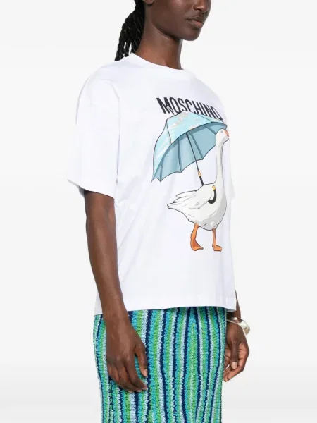 Μικρός μπλούζα Moschino με σχέδιο λευκό