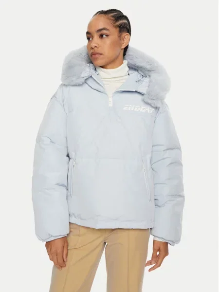 Pūkinė striukė Logan mėlyna