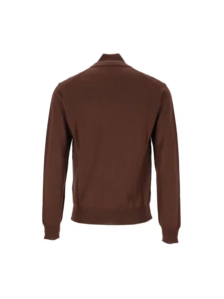 Sweter Corneliani wełniany brązowy