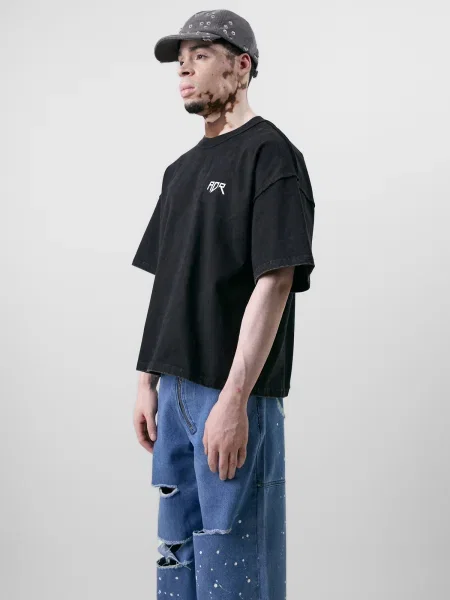 Atelier de roupa Póló fekete fehér