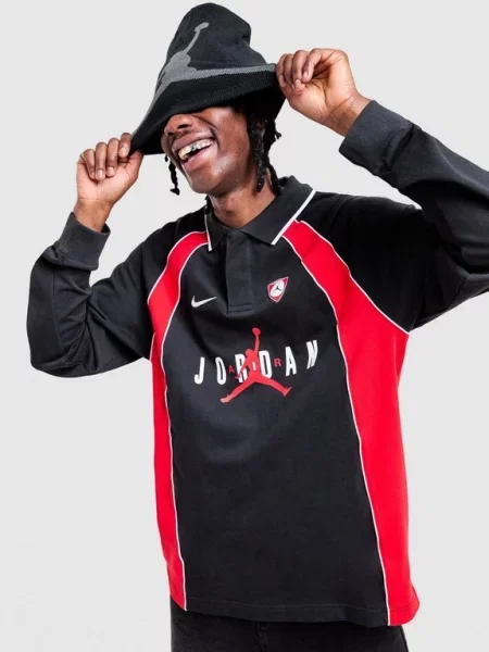 Jordan Polo M J Flt Ls Polo Jrsy czarna