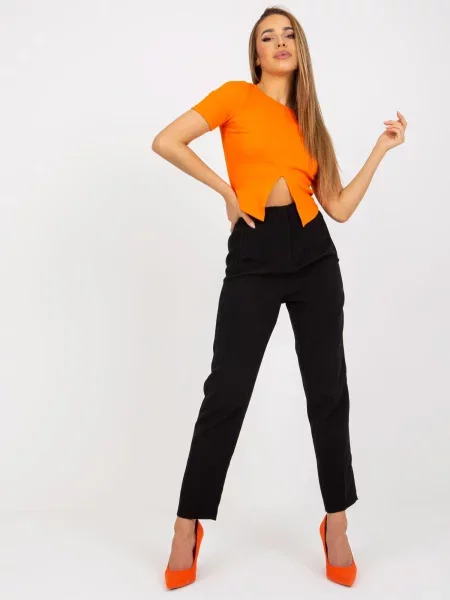 Pantaloni Fashionhunters negru