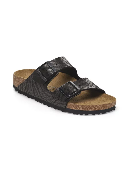 Birkenstock Arizona BS Synthetic Zebra Narrow Fit Kobiety Sandały Birkenstock Size: 7 czarny