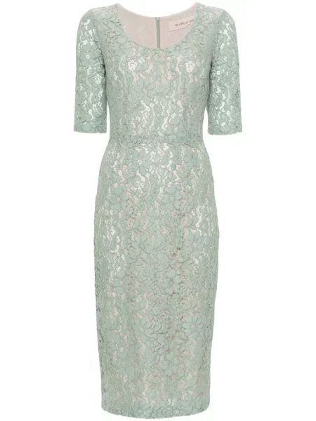 Rochie midi Blanca Vita până la genunchi de costum verde