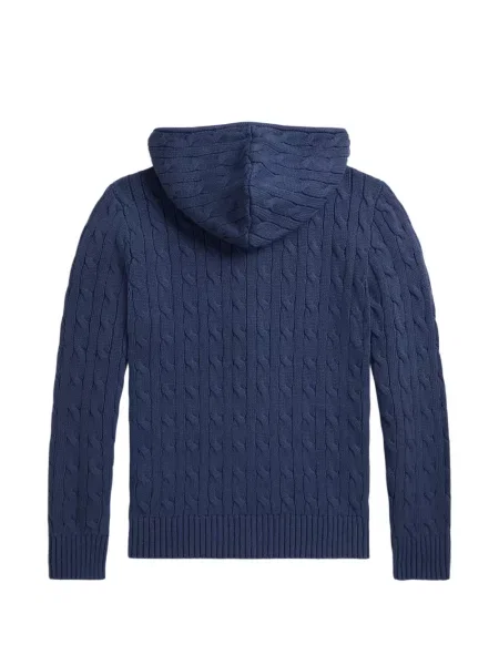 Bluza z kapturem dziecięca Polo Ralph Lauren niebieska