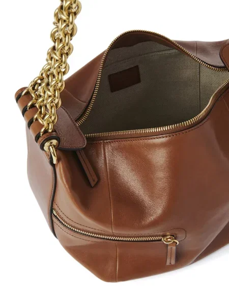 Colier Chloé din piele maro