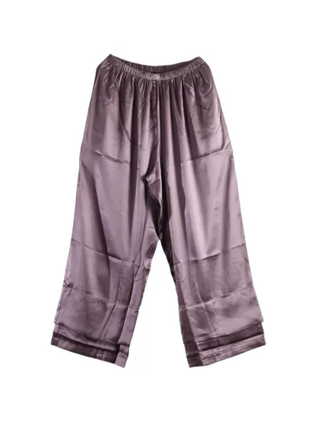 Pantaloni Baserange de mătase violet