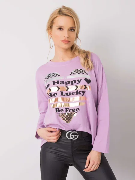 Bluză Fashionhunters violet