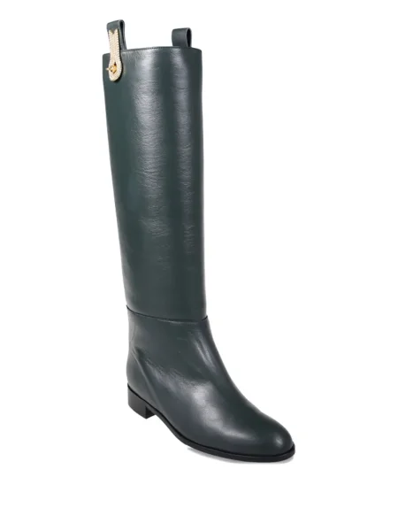 Botine Amato Daniele din piele verde