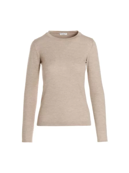 Sweter Brunello Cucinelli beżowy