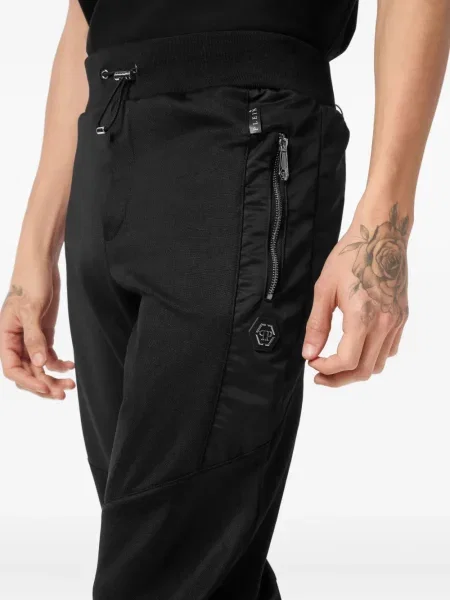 Pantaloni Philipp Plein biker negru