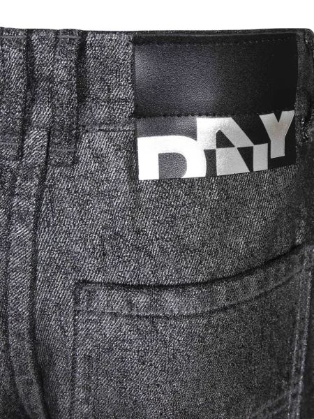 Szerokie jeansy dziecięce Dkny szare