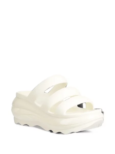 Sandale Crocs cu platformă cu bretele alb