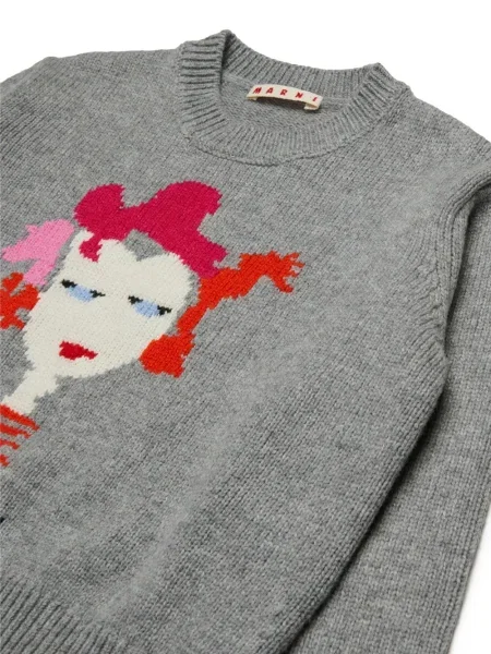 Sweter dziecięcy Marni szary