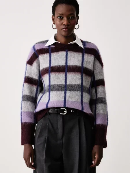 Marc O'Polo sweter z wełną szary