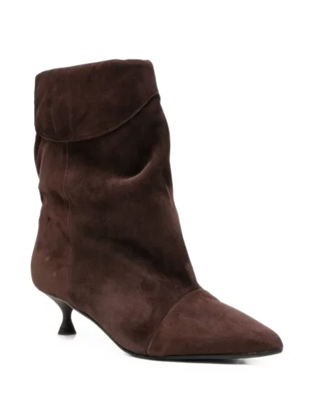 Botine Gisel B din piele de căprioară maro