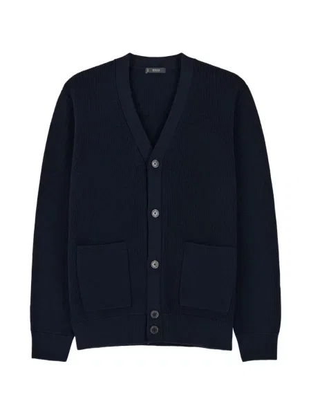 Cardigan Boggi Milano de lână albastru