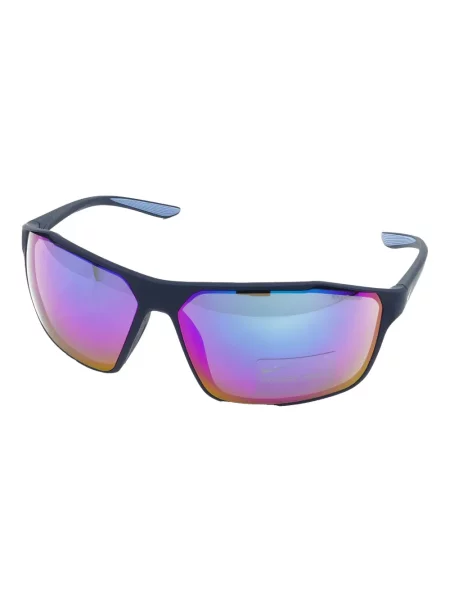 Ochelari de soare Nike cu cordon din jerseu cu imprimeu abstract gri