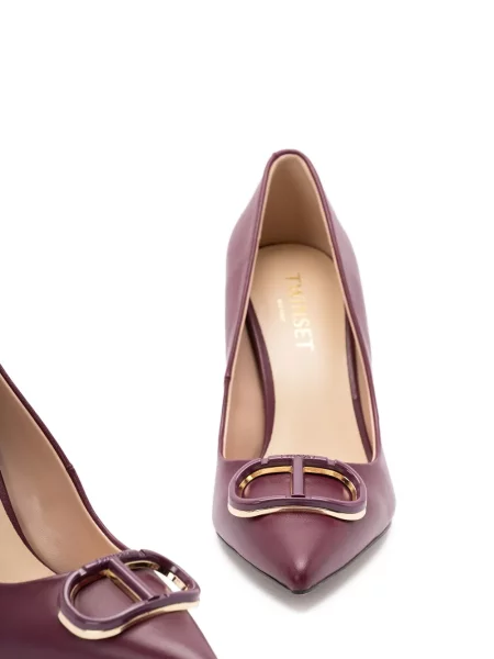 Pantofi cu toc Twinset roz